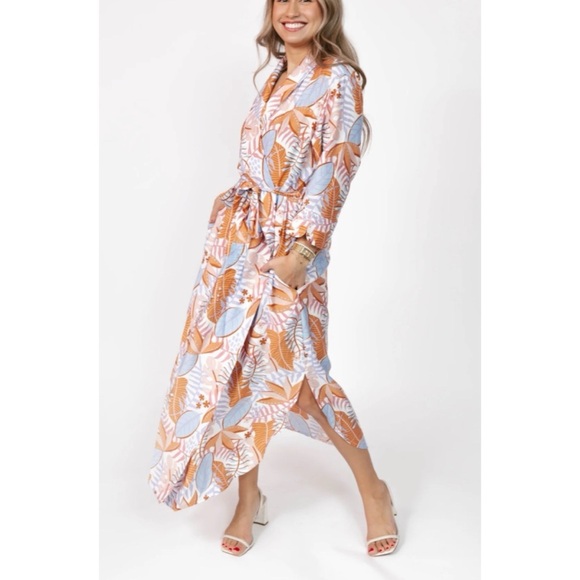 Smash + Tess Out of Office Duster Tropical Print - Picture 1 of 14